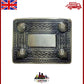 Scottish Kilt Buckle Belt by Tartancity – 4 Dome Mirror Design in Antique/Chrome