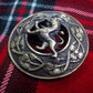 TC Men’s Kilt Fly Plaid Brooches Lion Rampant Antique/Scottish Thistle brooches
