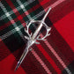 STAG HEAD KILT pin CHROME finish/STAG HEAD CREST MOUNTED CHROME finish