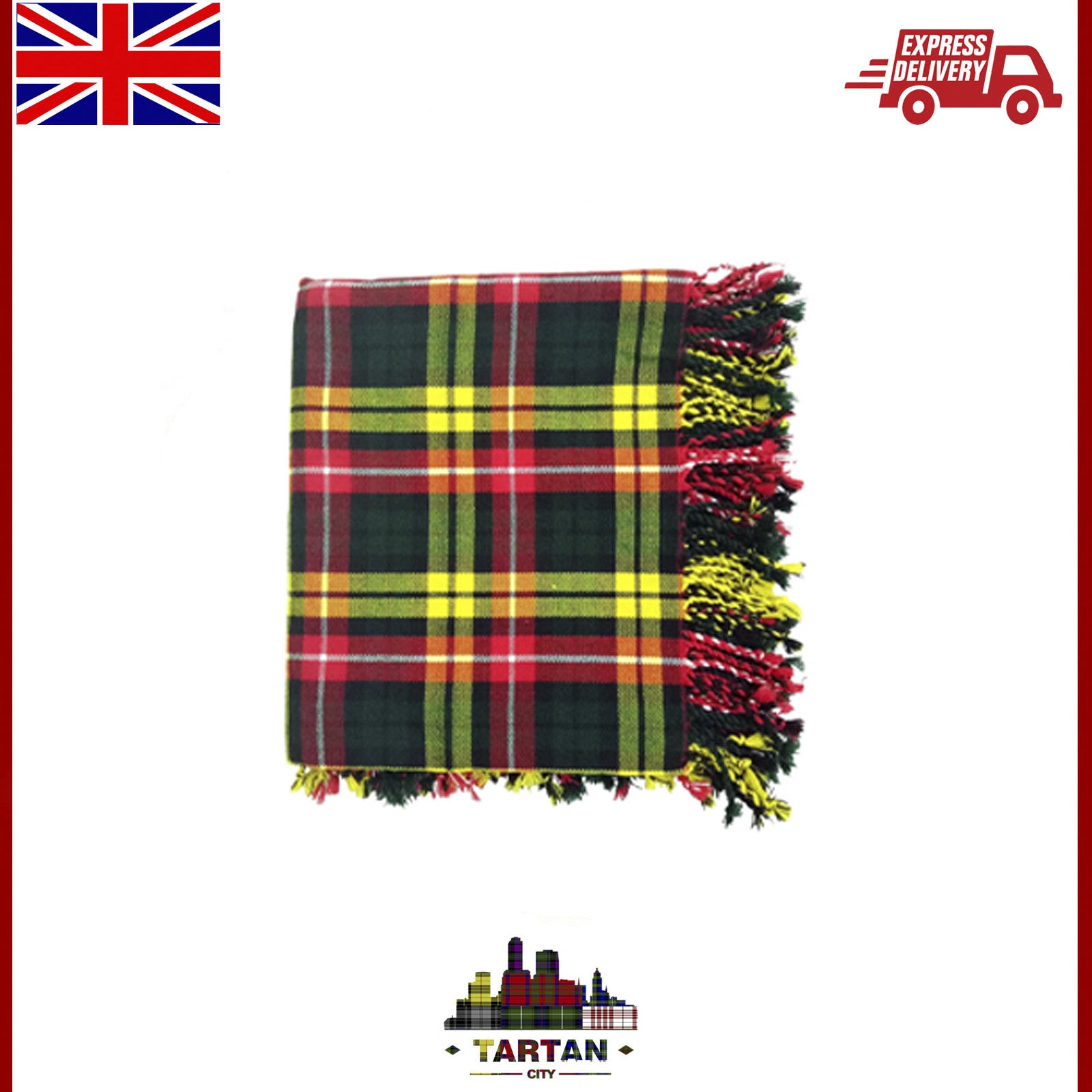 " Schottisch Kilt Fliegen Kariert - 122cmx122cm Acryl Wolle , Viele Tartan "