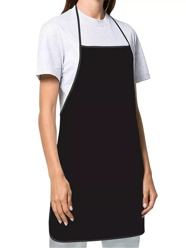 TC Plain Chef Apron Kitchen Cooking Catering Butcher Aprons For Unisex