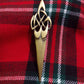 TC Celtic Swirl Kilt Pin Antique Finish 4"/Highland kilt pin CELTIC swirl Design