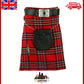 Highlander Clothing: Authentic Royal Stewart 5-Yard Tartan Kilt by Tartancity
