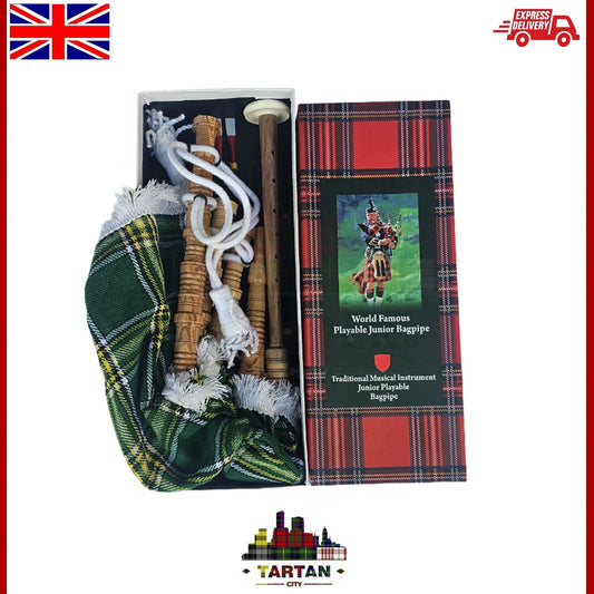 Children's Playable Bagpipes - Junior Toy Bagpipe in Northern Irish Tartan
