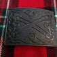 TC New Lion Rampant Kilt Belt Buckle/kilt belt Buckles lion rampant Jet Black