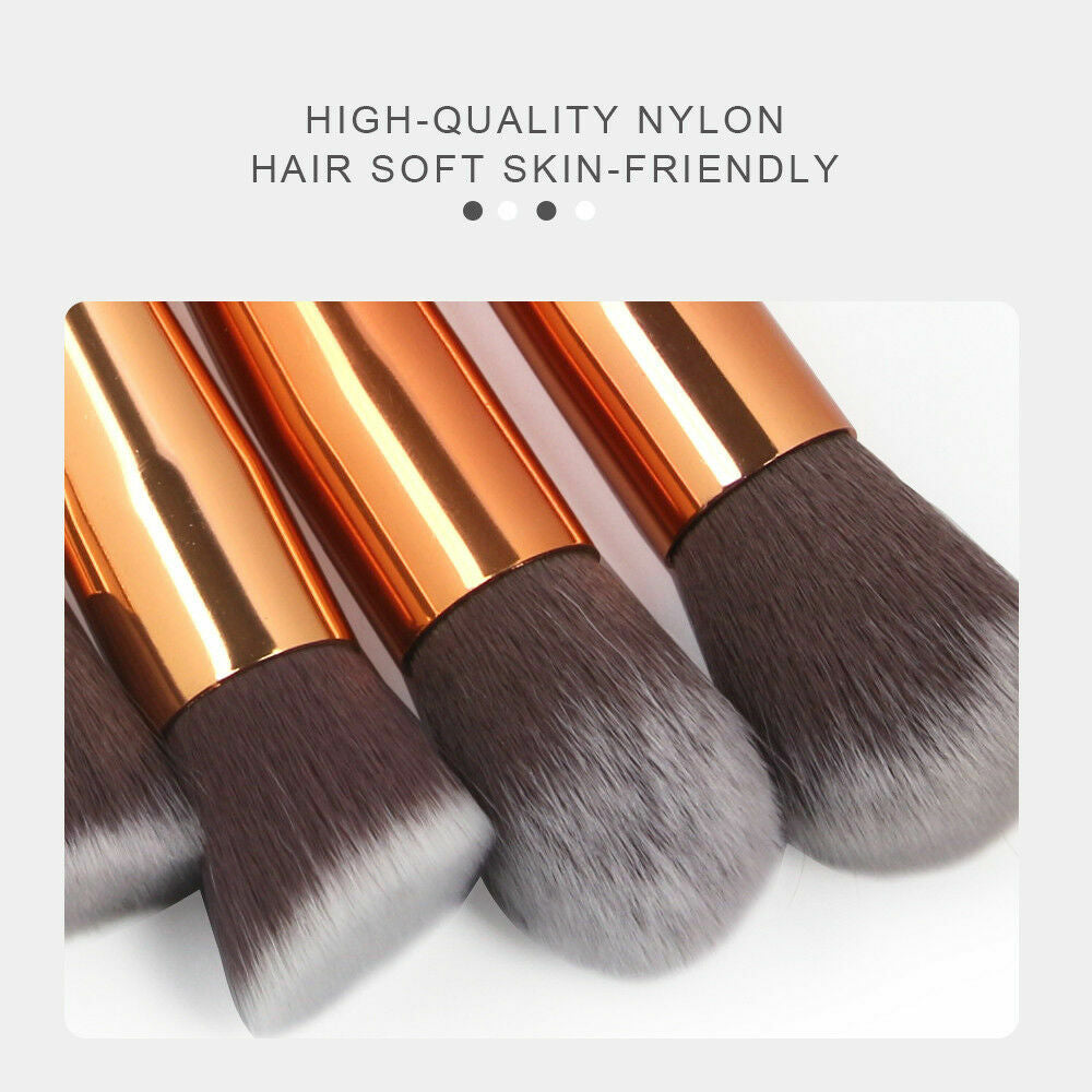 10pcs Marbling Kabuki Professional Make-up Brush Set Brushes Blusher Face Powder
