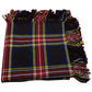 Men’s Kilt Fly Plaids Black Stewart Tartan 48"X 48"/black stewart Plaid