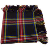 Men’s Kilt Fly Plaids Black Stewart Tartan 48"X 48"/black stewart Plaid