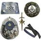New Kilt Outfit Full Dress Sporran Kilts Belt Buckle Brooch & Pin Various Design