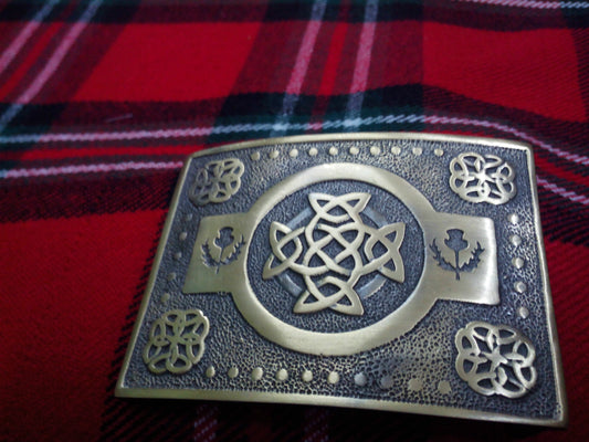 TC Men’s Kilt Belt Buckle Celtic Knot Antique Finish/CELTIC knot kilt Buckles