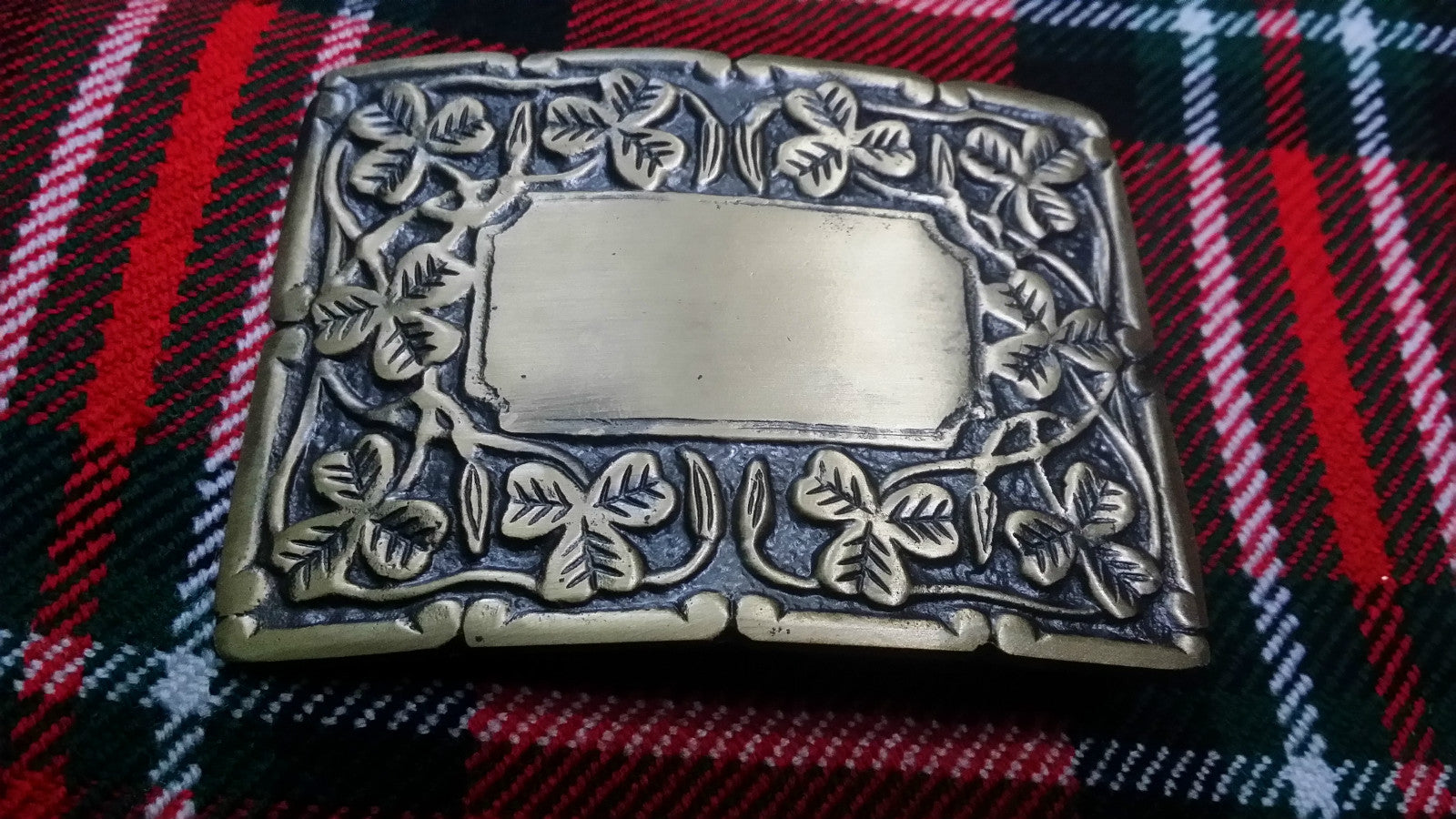 TC Mens Deluxe Thistle Design Kilt Belt Buckle Antique Finish/kilt belt Buckles
