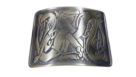 Scottish Kilt Belt Buckle Celtic Swirl Antique Finish/Highland Belts Buckles-Tc