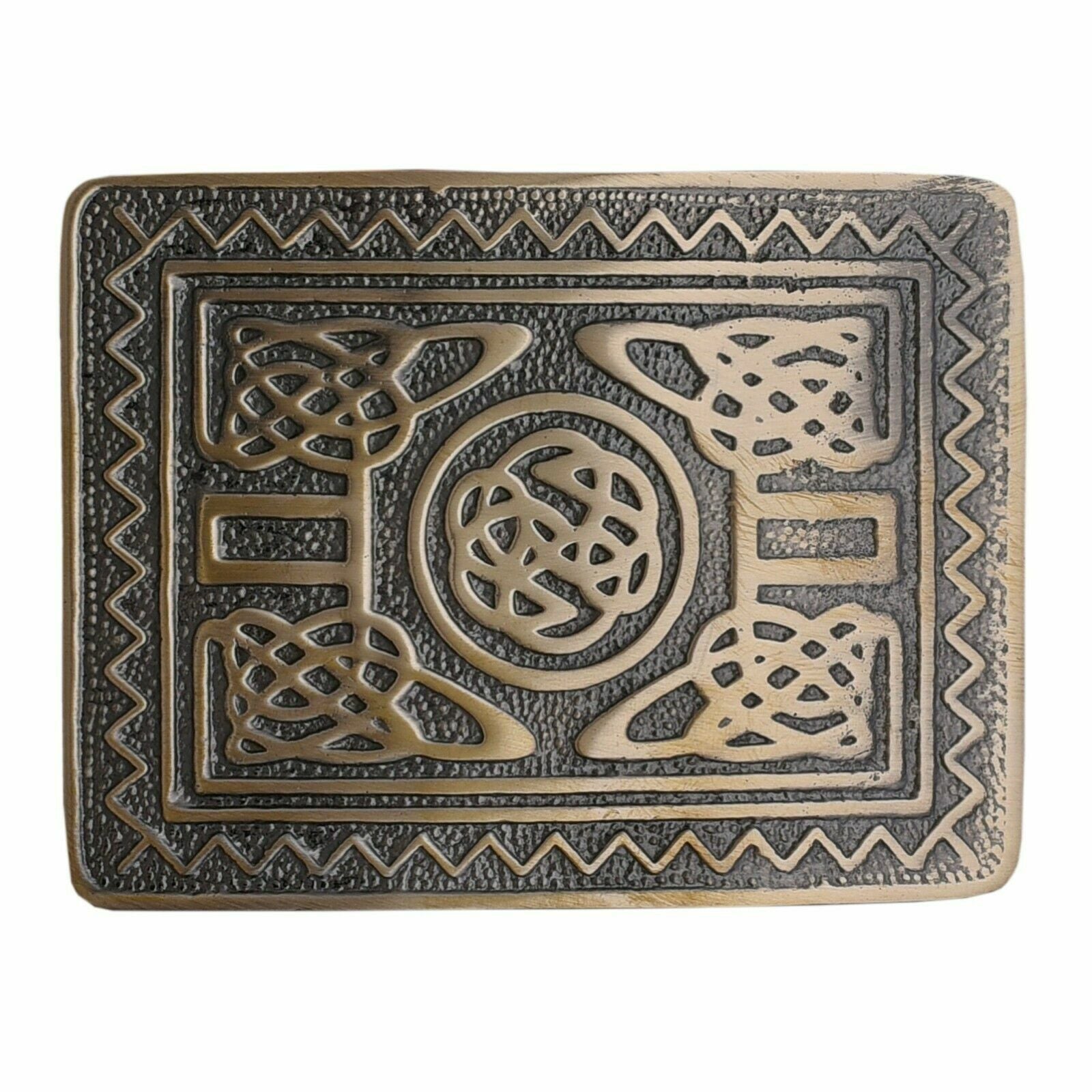 Tartancity Men's Kilt Belt Buckles - Antique Celtic Design, Scottish Style