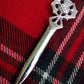 Scottish Celtic Sword Kilt Pin Thistle Hilt/Irish thistle Head kilt pin Chrome