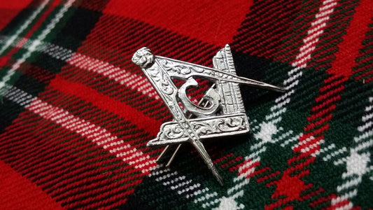 TC Masonic Cap Badges/Glengarry cap/Hat Badge Pin masonic Silver Chrome Finish