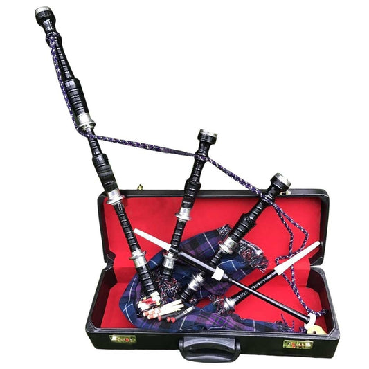 TC Great Highland Bagpipe Silver Mounts/Scottish Bagpipes with Hard Case/chanter