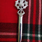Scottish Celtic Sword Kilt Pin Thistle Hilt/Irish thistle Head kilt pin Chrome