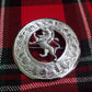 Scottish Kilt Fly Plaid Brooch Lion Rampant Silver Finish 3"/Sash brooch & Pins