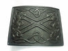 TC Men’s Scottish Kilt Belt Buckle Lion Rampant Black Finish/Celtic belt Buckles