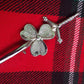 T C Irish Shamrock Kilt PIN Chrome Finish/irish shamrock kilt pin/kilt