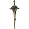 Brand New Celtic Swirl Sword Kilt Pin 4" Antique Finish High Quality