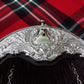 Black Horse Hair Sporran with Celtic Cantle – Full Dress Kilt Sporran + Belt