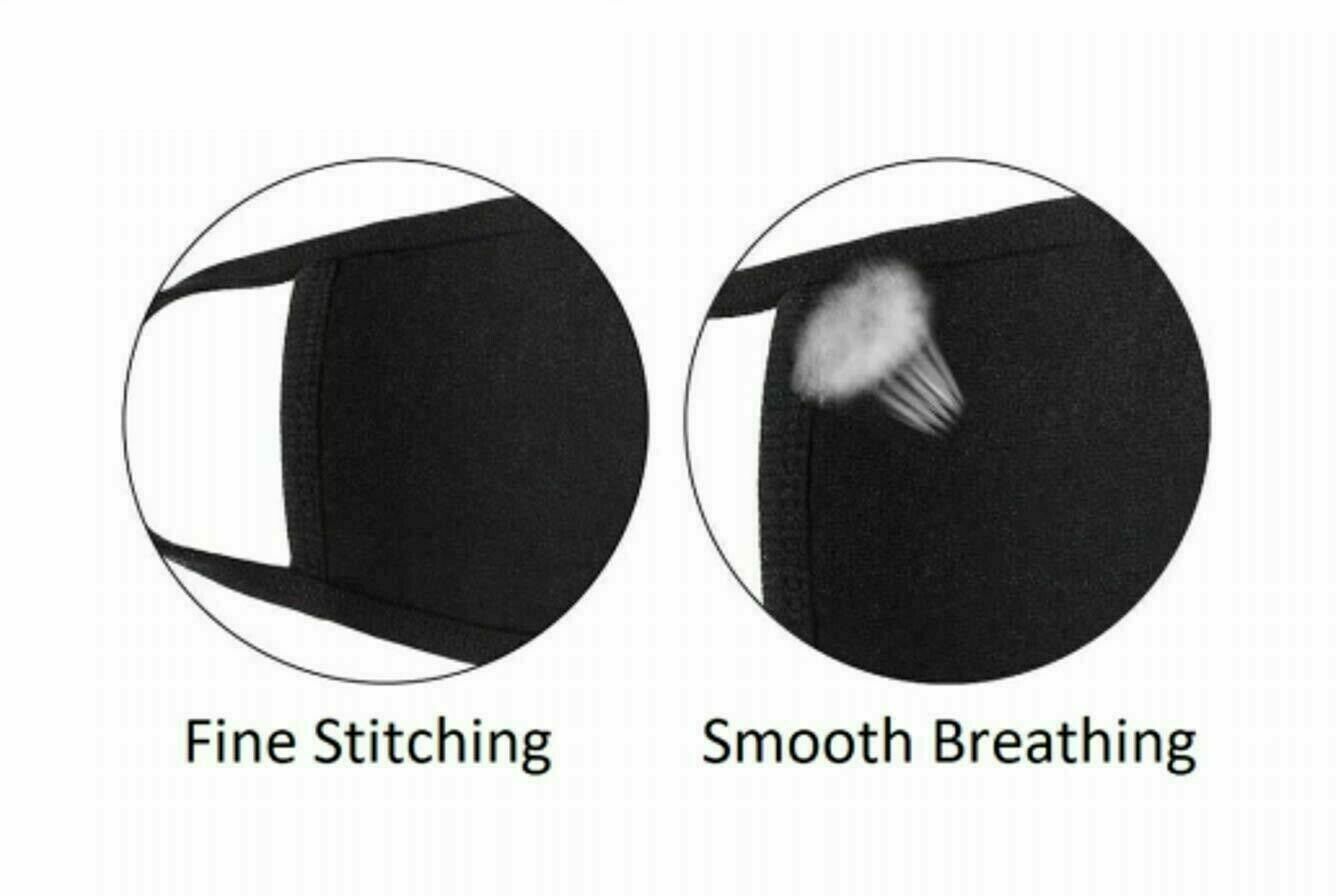 FACE MASK PREMIUM Cotton Reusable Washable Mouth Cover 3 Layers Adult Kids-TC