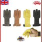 Archery Shooting Glove - Leather Hunting Gloves 3 Finger Bow Hunter gloves XS-XL