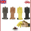 Archery Shooting Glove - Leather Hunting Gloves 3 Finger Bow Hunter gloves XS-XL