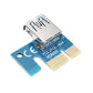 6 pcs 1x To 16x Extender Riser USB 3.0 Power Cable Bitcoin Card Adapter PCI-E