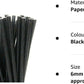 Paper Straws Black 250 x 8" Eco Friendly Biodegradable Compostable 6mm Bore