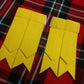 TC New Men’s Kilt Sock Flashes Yellow Tartan/Scottish Kilt Hose Flashes yellow