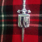 TC Drummer Kilt Pin Chrome Finish 4"/Highland kilt pin for Drummer Drum Badge