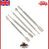 AC Cuticle Pusher Spoon Manicure Nail Pusher Scraper Remover Stainless Steel