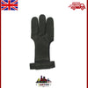 Archery Shooting Glove - Leather Hunting Gloves 3 Finger Bow Hunter gloves XS-XL