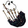 Scottish Bagpipe Brown Silver Mounts Natural Finish With Tutor Book Dudelsack