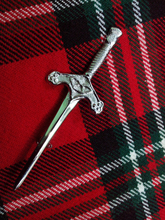 New Scottish Celtic Sword Kilt Pin Thistle Hilt/Thistle Kilt pin hilt/kilt Pins
