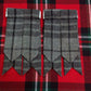 TC Men’s Kilt Hose Flashes Gray Watch Tartan/Grey watch tartan Kilt Flashes L