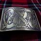 TC Celtic Kilt Belt Buckle Brass Antique Finish/kilt belt Buckle Celtic Pattern