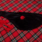 TC SCOTTISH GREAT HIGHLAND BAGPIPES BAG COVER BLACK VELVET & RED CORD/GAITA