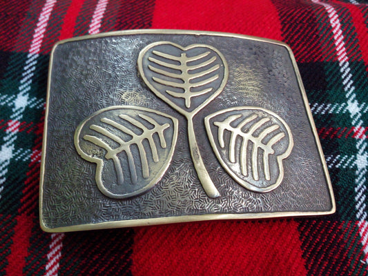 TC Men’s Kilt Belt Buckle Irish Shamrock Antique/Irish Shamrock Kilt belt Buckle
