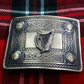 TC Men’s Kilt Belt Buckle Celtic Knot Work/kilt Irish Harp Antique