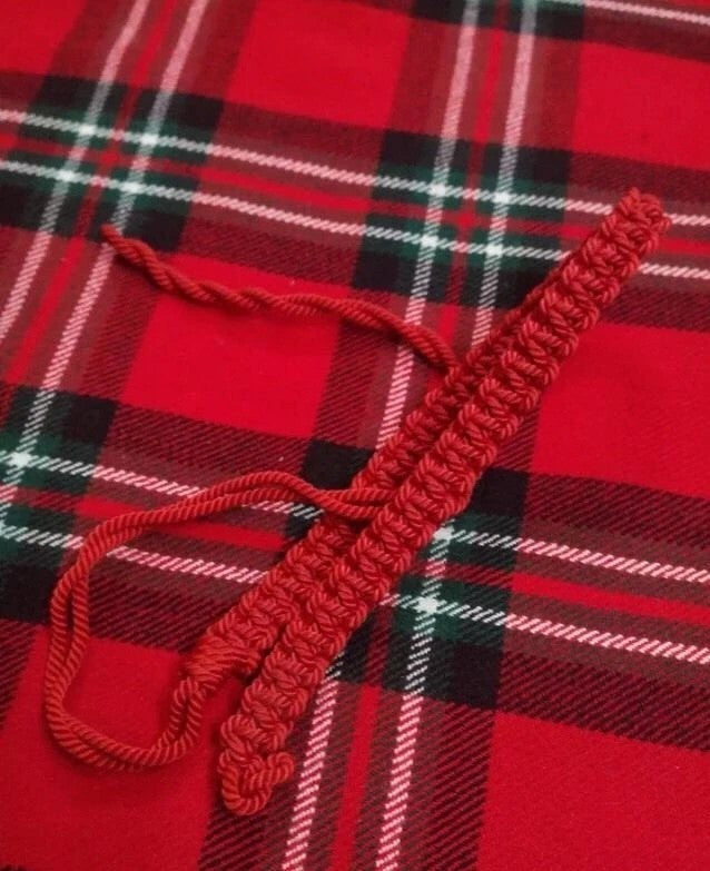 " Britische Armee Militär Schlüsselband – WWI / WWII Stil – Rot, Grün, Gelb –