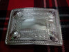 TC Kilt Belt Buckle Thistle 4 Dome Mirror Design/Celtic design kilt belt Buckle