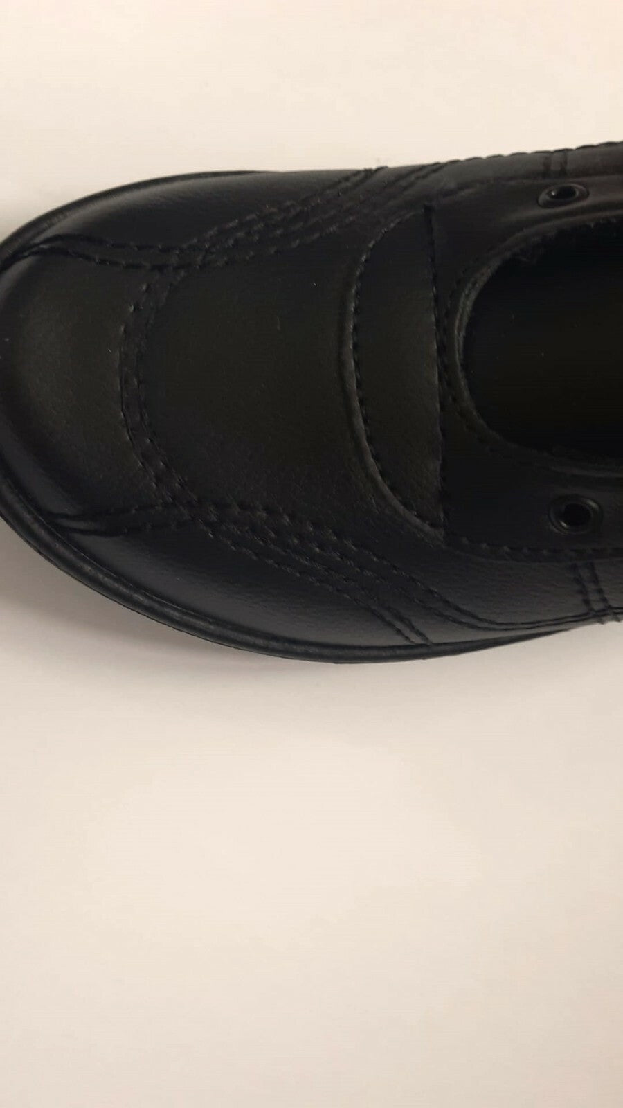 Boys Black Lace Up Flat Sole School Shoes Size UK 12,13,1,2,3,4