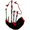 TC Scottish Highland Bagpipes Rosewood Black Colour Silver Mounts/Dudelsack