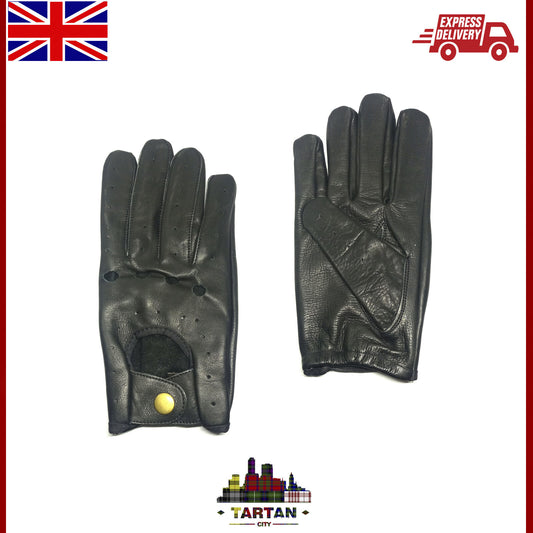 TC Men Driving Gloves Classical Retro Genuine Soft Leather Riding Gloves Vintage