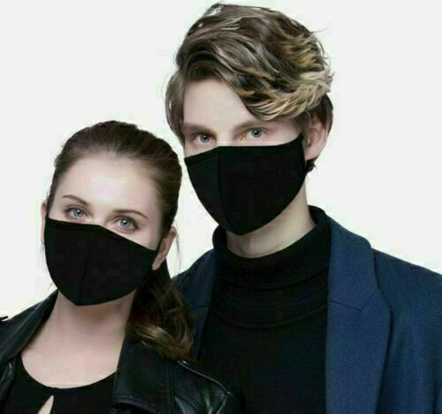 FACE MASK PREMIUM Cotton Reusable Washable Mouth Cover 3 Layers Adult Kids-TC