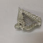 TC Irish Celtic Harp Cap Badges/Glengarry Hat Badge Pin Silver/Brass,Military