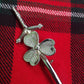 T C Irish Shamrock Kilt PIN Chrome Finish/irish shamrock kilt pin/kilt